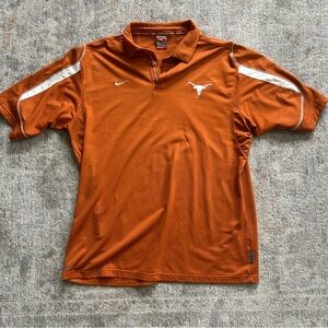Vintage Team Nike Texas Longhorns polo shirt sportswear